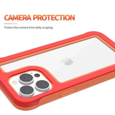 China Shockproof Rubber Shockproof Hybrid PC Phone Case For iPhone 13 Transparent Shockproof Full Protection Back Cover for sale