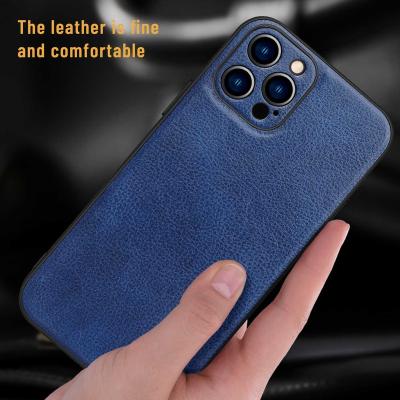 China Lightweight Luxury Slim Leather Shockproof Solid Color PU Case Cover Smartphone Lightweight Mobile Case for sale