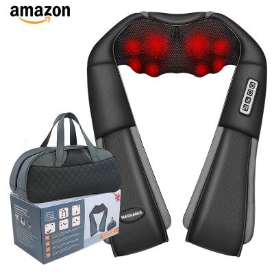 China 2022 Amazon Comfortable Hot Selling Multi Function Heated Neck Massager Electric Shoulder Massager and Back Massager for sale