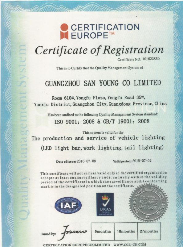 ISO9001 - Guangzhou San Young Co., Limited