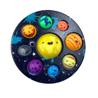 China Relieve Stress 8 Planets Pop Toy Early Education Board Game Astronomical Stress Relieve Busy Person Toys Autism Needs Special Noise Toy for sale