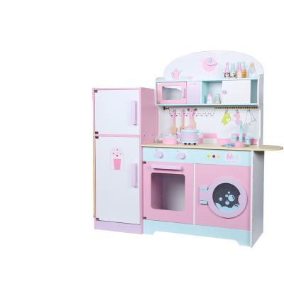 China Pretend Wooden Toy High Quality Wooden Play Kitchen Kids Kitchen Set Toy Pretend Play Kitchen Toys Wood for sale