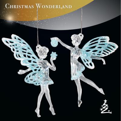 China Blue/White Acrylic Christmas Decoration/Fairy Ornament Christmas Decoration Clear for sale