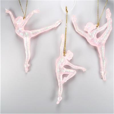 China Acrylic Christmas Decoration Pink Ballerina Ornament for sale