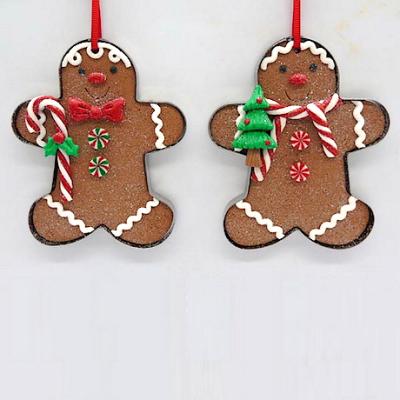 China Christmas Decoration Christmas/New Year Decoration Claydough Gingerman Ornament for sale