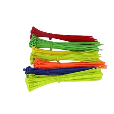 China Flame-Retardant Color Plastic Self-locking Nylon Cable Sleeve Ties Cable Wrap Binding Straps Zip Tie for sale