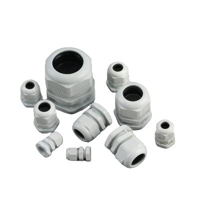 China Factory Exporter Black And White Nylon Cable Plug Part Seal Of Cable Glands Firmly pg13.5 pg11 for sale