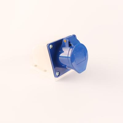 China 16A 3P 230V IP44 CEE/IEC 60309-2 Industrial High Quality Blue Waterproof Socket for sale