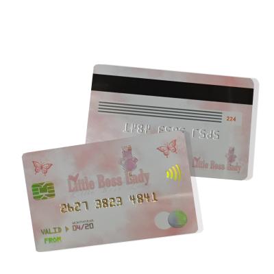 China Member Factory Custom Plastic Holographic Business Card Display Embossed Printing Credit Card Size PVC Cards for sale