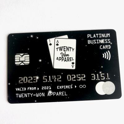 China High Quality Black PVC Business CR80 Holographic PVC Card for sale