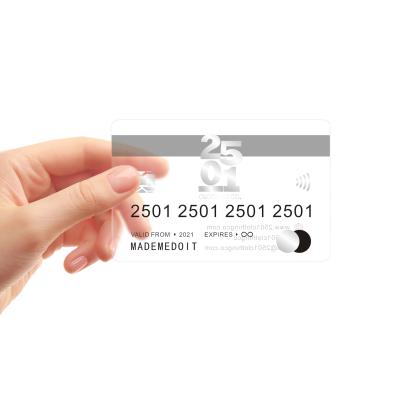 China Professional Custom Business Club/Bank/Hotel/etc PVC Credit Card Plastic Transparent Business Card Custom for sale