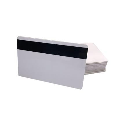 China High quality printable 0.76mm thickness white PVC plastic blank card of club/bank/hotel/etc. with magnetic tape for sale