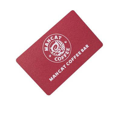 China Store\Club\Library Customized Simple Color Coffee High Quality Waterproof Membership Card / Business Card for sale