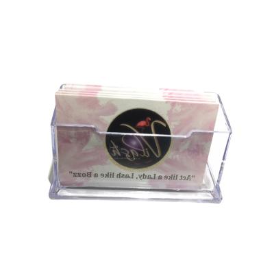 China Normcore / Minimalist Customized Transparent PVC Business Card Storage Card Case for sale