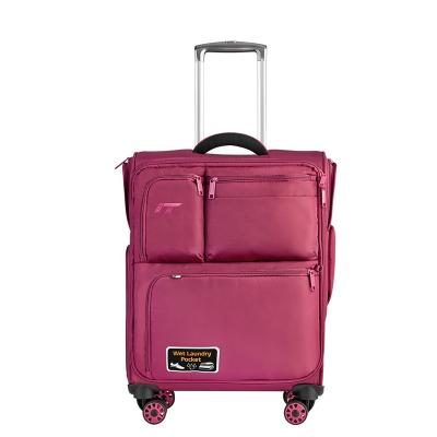 China Oxford IT 360 Degree Rotate Hard Spinner Luggage Wholesale Travel Trolley Luggage Bag for sale