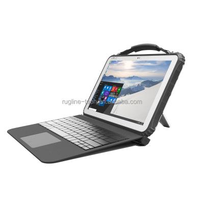 China 12.2inch big screen battery industrial use durable tablet 4G bands dual os win10 android5.1 rugged tablet ip67 12