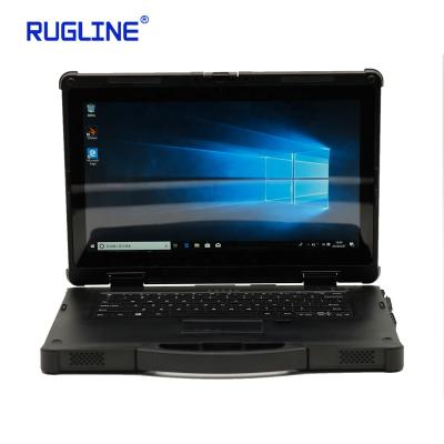 China RUGLINE RX14 Intel 8M Professional Industrial CPU i5-8250U Rugged Tablet With GPS Fingerprint Win10 Laptop Home for sale