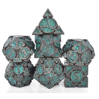 China Manufacturers Customized Metal Dice Wholesale CNC Game Precision Processing Dice Game Dungeons and Dragon D&D Gam for sale