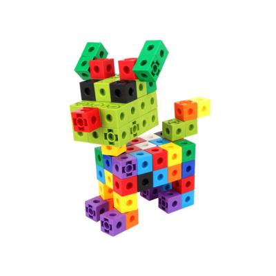 China Education Plastic Snap Connecting Cubes , Maths Link Cubes for sale