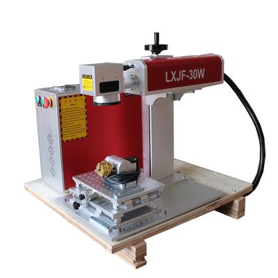 China 20w 30w 50w High Precision Golden Metal Laser Smart Color Fiber Laser Marking Machine for sale