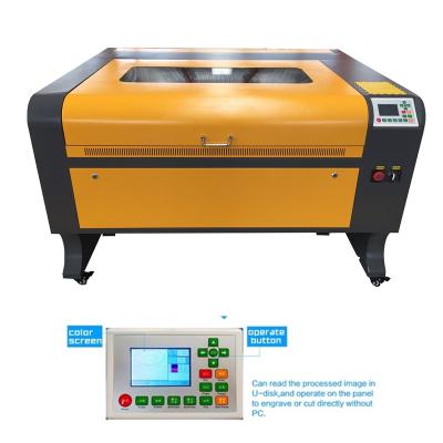 China Laser Engraving Portable Cutter Desktop CO2 Laser Engraver EW Model CNC Laser Engraving Machines 6090 Ruida Offline Control Board for sale