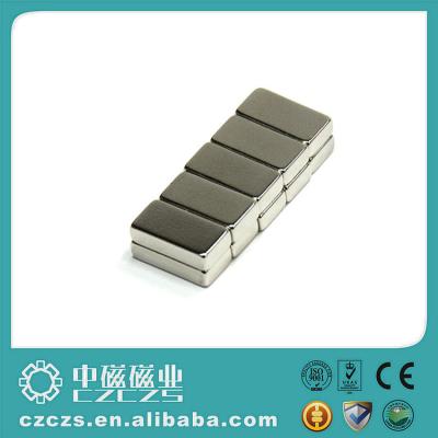 China Extremely Powerful NdFeb Small Block Magnet N45H with Large Inventory for sale