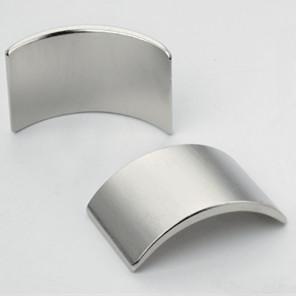 China Permanent N35 / N45 Neodymium Segment Magnets With High Corrosion Resistant for sale