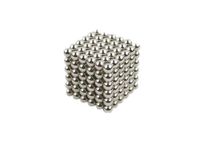 China Purple / Nickel Plated Neodymium Ball Magnets Puzzle Cube Toy D3MM x 216PCS for sale