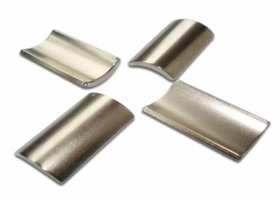 China Big Tile / Segment Strong Sintered Neodymium Arc Magnets For Speakers for sale