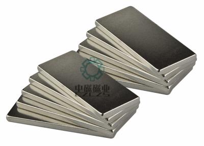 China Nickel Plating Small Rectangular Rare Earth Magnet For Motor / Speaker N35M - N50M for sale