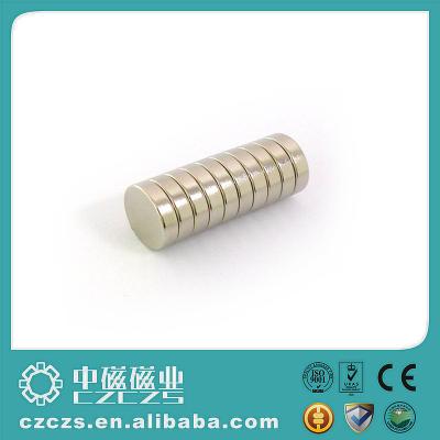 China 12mmx2mm N52 NdFeb het Neodymiummagneet van de Magneetzeldzame aarde in +/- 0.01 Torelance Te koop