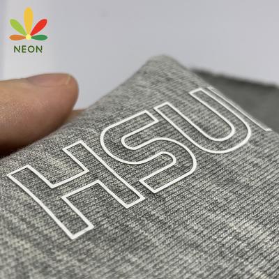 China Sustainable Custom Rubber Heat Transfer Logo For Apparel Manufacturers for sale