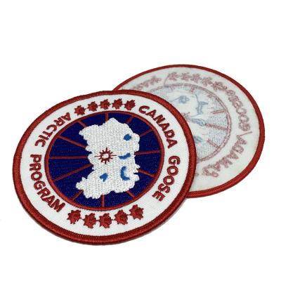 China Durable Durable Patches Sew On Shape Embroidered Customized Label For Clothing Iron On T Shirt Label for sale