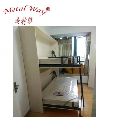 China Modern Home Furniture Porcelain Metal Tube Lower Wall Bed Manufacturers for sale