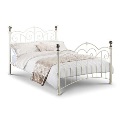 China Latest Modern Wrought Iron Bed Design Latest Double Bed Metal Bed Metal Bed for sale