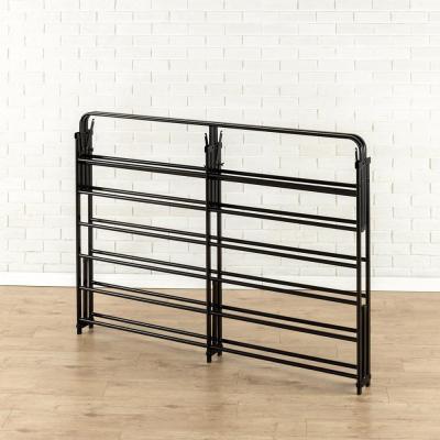 China Home Bed Folding Full Queen Size Metal Twin Bed Frame Foldable Metal Platform Bed Frame for sale