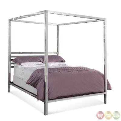 China Modern Wall Bed 2019 Style Bedroom Furniture Canopy Bed Stainless Steel Bed Frame for sale