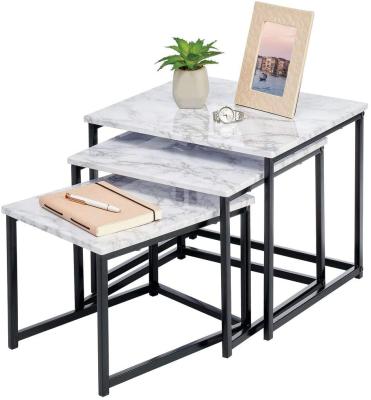 China Farmhouse Modern Wood Nesting Metal Modern Design - Sturdy Vintage End Table for sale