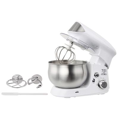 China Multifunctional Household Stand Mixer Stainless Steel Arc Durable 6 Speeds With Dough Hook Beater Stir Beater Kneading Machine Food Mixers for sale