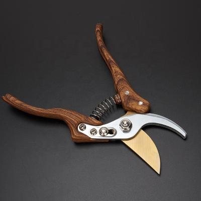 China Custom Imported Stainless Steel Branch Garden Shears Fruit Tree Shears Custom Manual Scissors High Quality Stainless Steel SK5 SK5 Ready Stock Support Wood Grain Garden Tools for sale