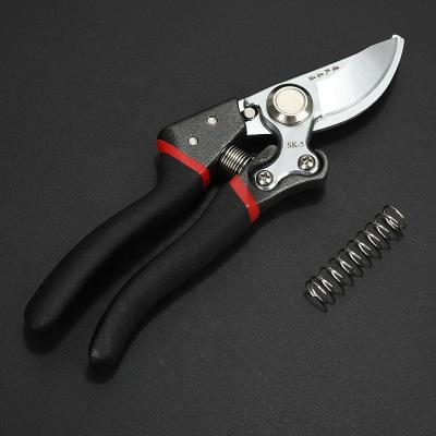 China High Quality Stainless Steel SK5 Stainless Steel SK5 Material Imported Goods Imported SK5 Stainless Steel SK5 Material Imported One-Handed Pruner Shears Scissors Hand Lock Anti-Slip Handle Scissors for sale