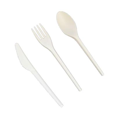 China 100% Disposable Biodegradable And Compostable Cornstarch CPLA Cutlery For Party for sale