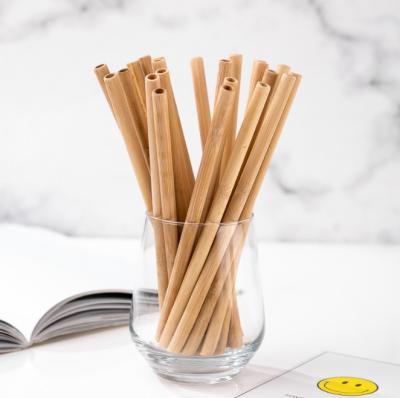 China High Quality Disposable Bamboo Straw Organic Bamboo Straw Eco - Friendly Reusable for sale