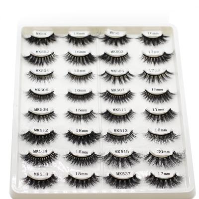 China Wholesale Private Label Natural Soft Best Quality Handmade 3d Mink Eyelashes Super Curly Fluffy 25mm Mink Eyelash for sale