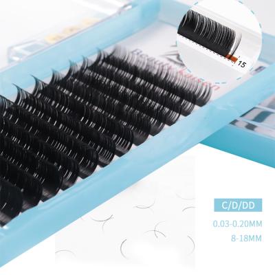 China Thick Cosmetics Private Label Whips Extension Mink Eyelash Extension OEM Silk Lashes For Extension for sale