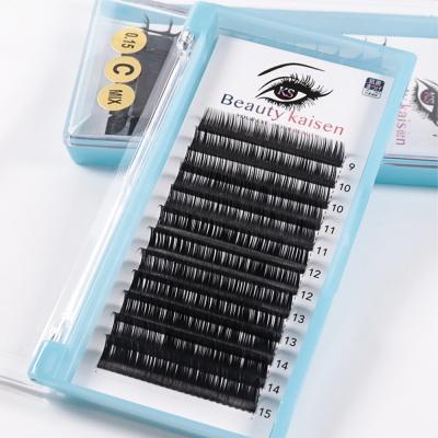 China Thick Cosmetics Private Label Whips Extension Mink Eyelash Extension OEM Silk Lashes For Extension for sale