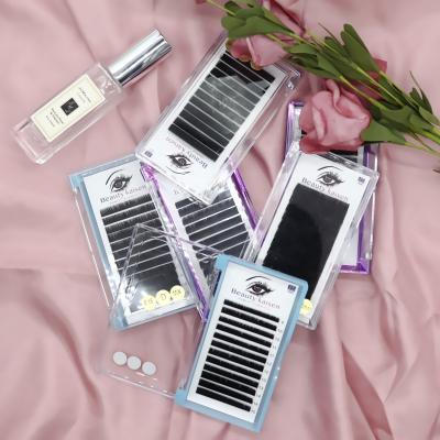 China Thick Cosmetics Private Label Whips Extension Mink Eyelash Extension OEM Silk Lashes For Extension for sale