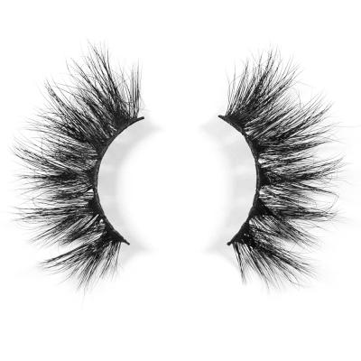 China Full Natural Soft Box Packing Eyelash Strip Lashes 25mm Soft and Cute Natural Luxury 3D Mink Fur Fluffy Lashes for sale