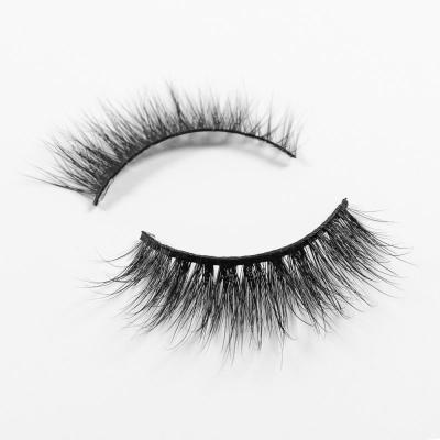 China 100% Cruelty Free High Quality Wholesale Natural Soft Strip Full Lashes Handmade 17mm Mink Lashes Seller for sale