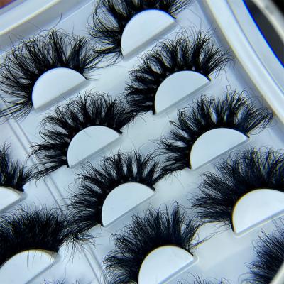 China Carlina's Fluffy Eye Ready To Ship 25mm Fuax Mink Lashes Private Label False Lashes 3D Fuax Mink Eyelashes for sale